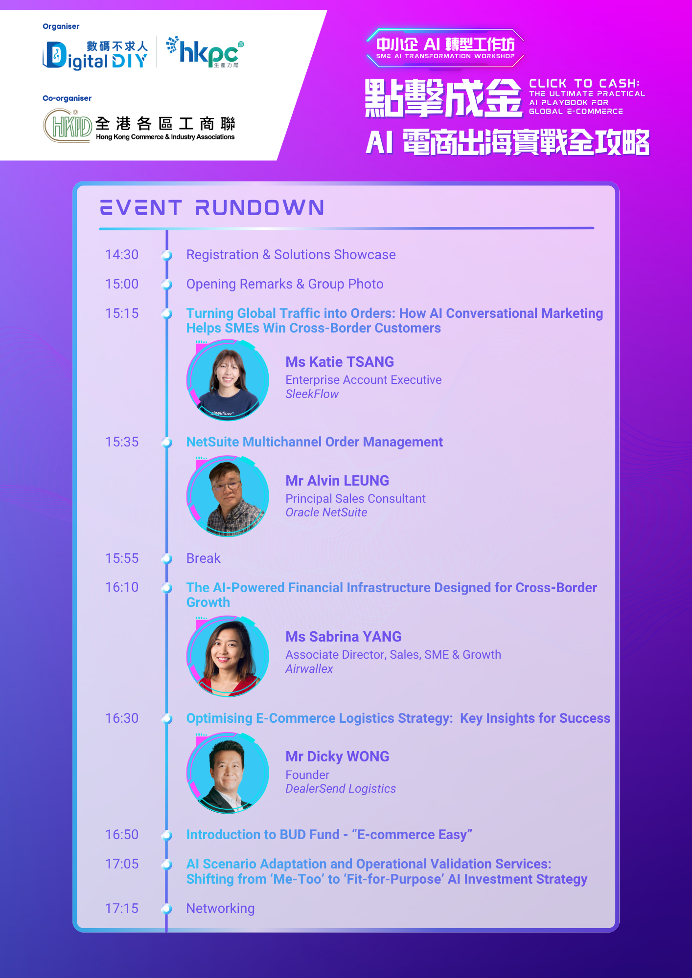event rundown