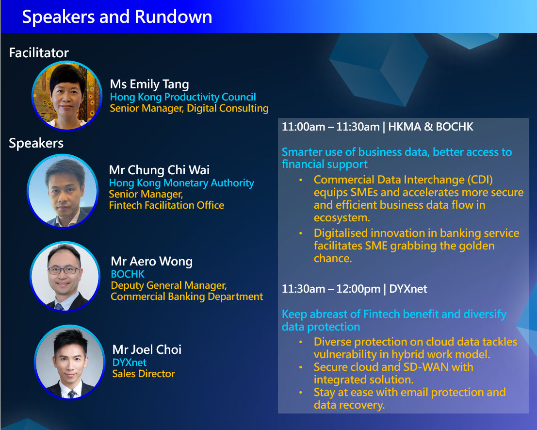 Speaker and rundown image