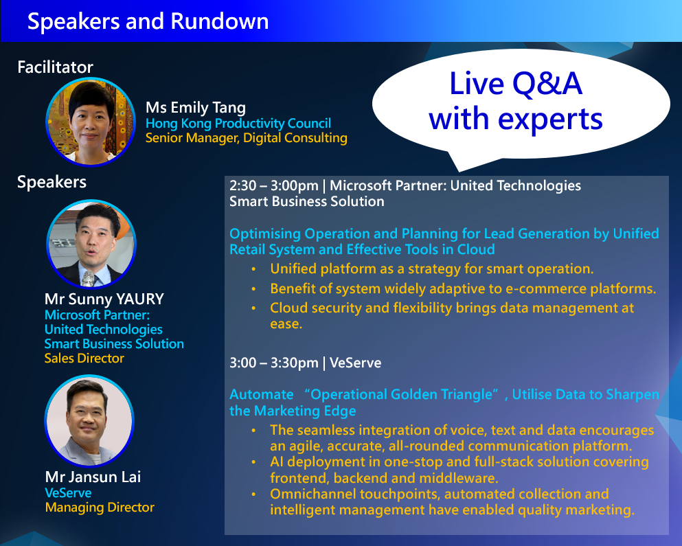 Speaker and rundown image